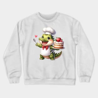 Valentine Love Crocodile Crewneck Sweatshirt